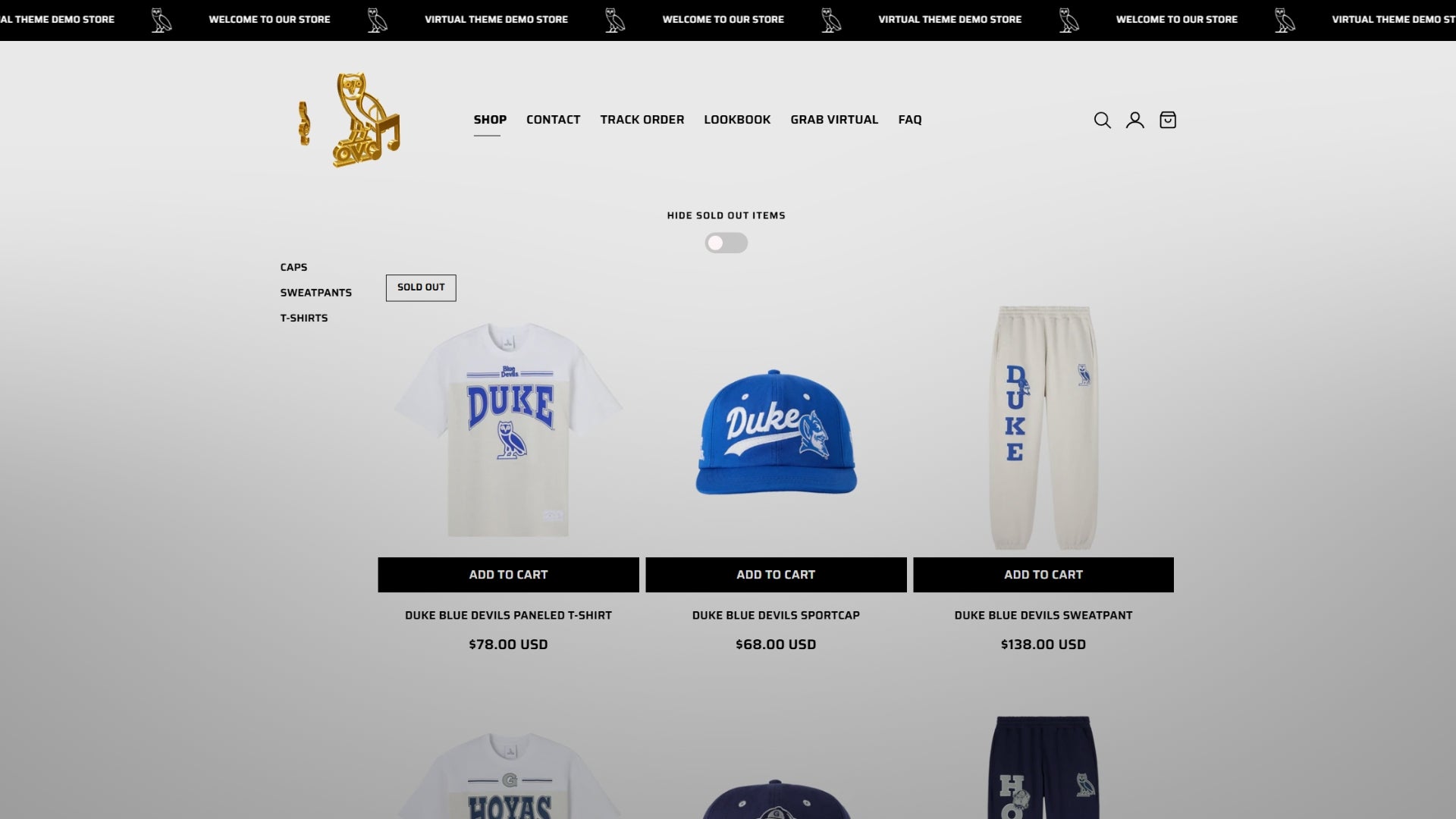 Virtual Shopify Theme