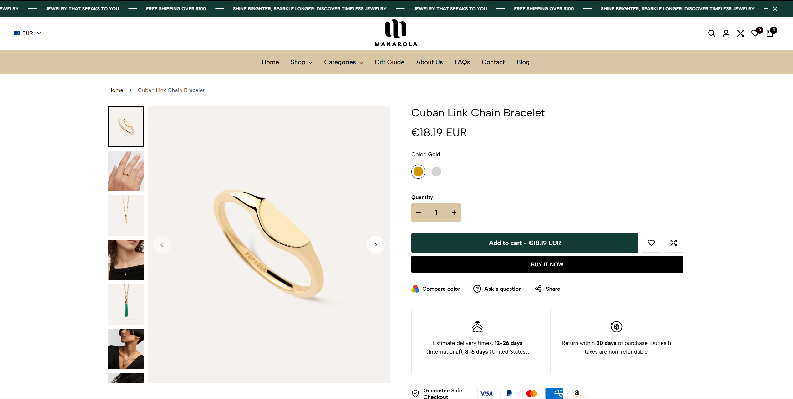 Manarola Shopify Theme