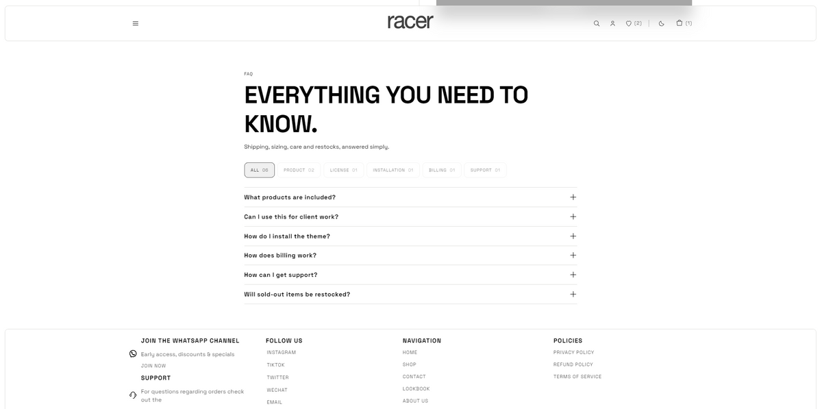FAQ BY CATEGORY